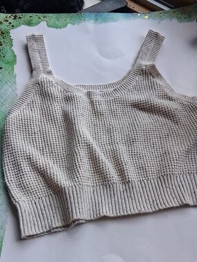 Crochet Sweater Tank  NWT